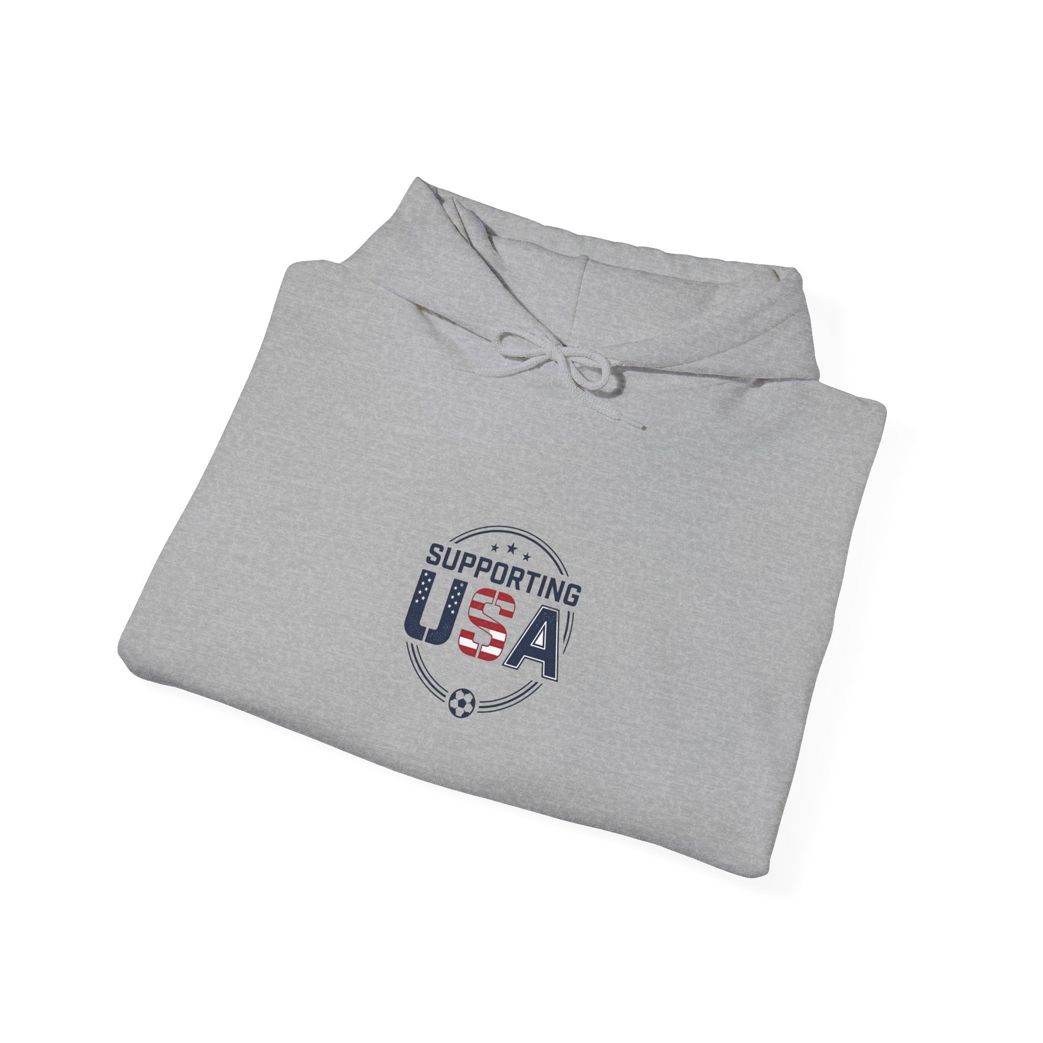 Supporting USA Hoodie | soccer watch party, country colors