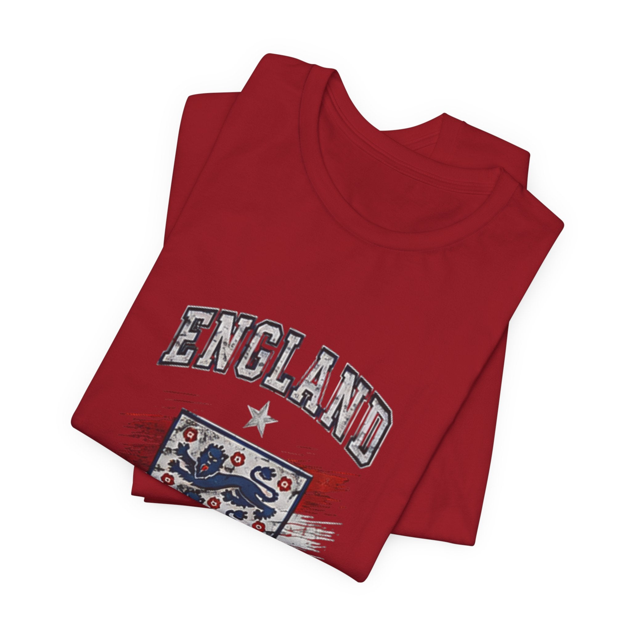 England Three Lions Graphic Tee — Vintage Football Crest T-Shirt