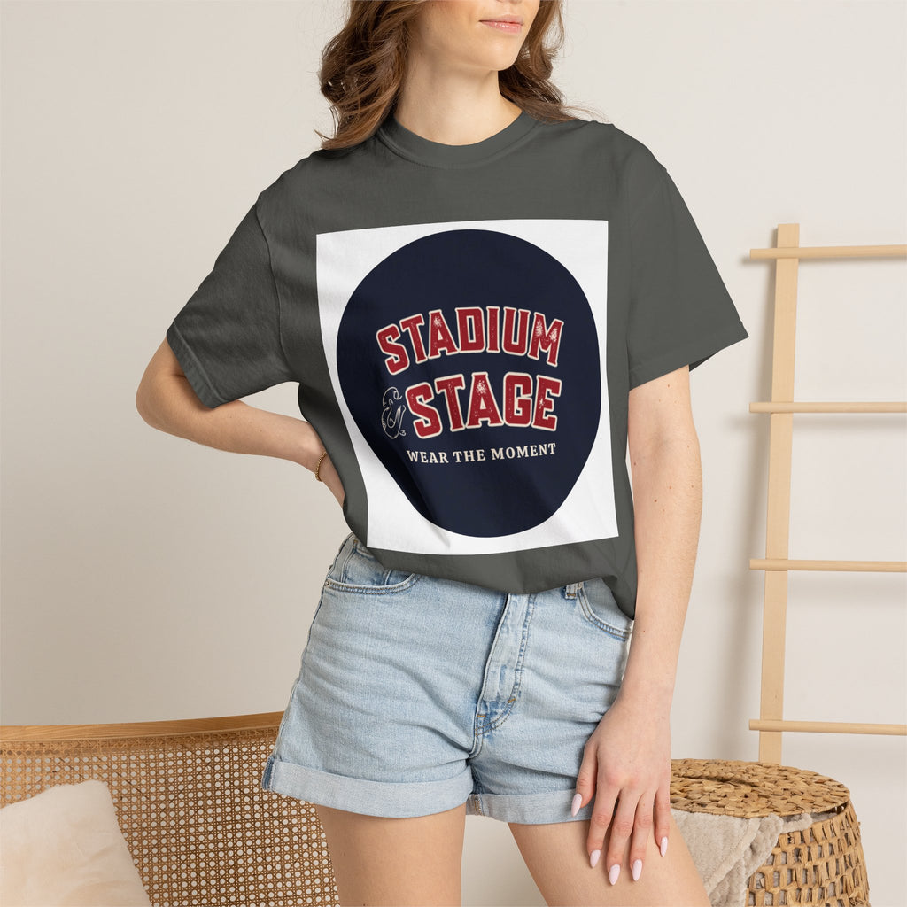 Stadium & Stage Graphic T-Shirt — "Wear the Moment" Vintage Circle Logo