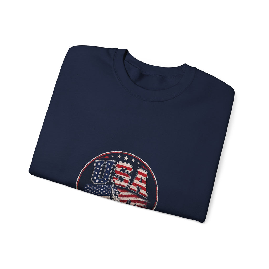 USA Crewneck Sweatshirt — Patriotic American Graphic Pullover