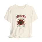 Morocco Crest T-Shirt - 'Les Lions de l'Atlas' Vintage Soccer Tee
