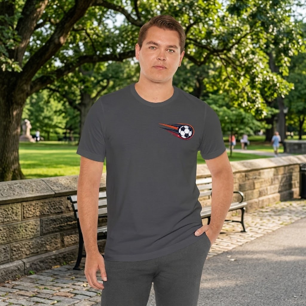 Soccer Comet T‑Shirt — Fast Soccer Ball Graphic Tee