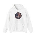 Hoodie — USA Flag Skull Circle Graphic (Patriotic 4th of July Hoodie)