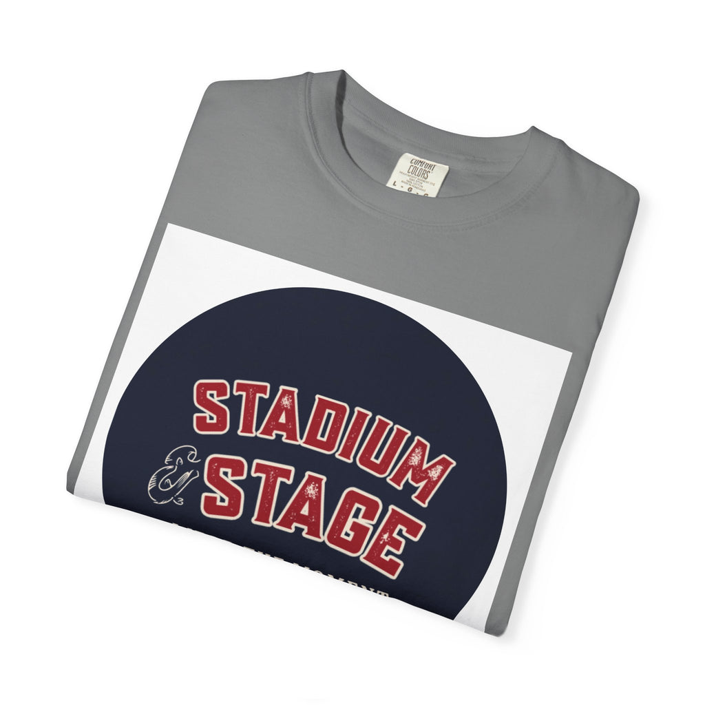 Stadium & Stage Graphic T-Shirt — "Wear the Moment" Vintage Circle Logo