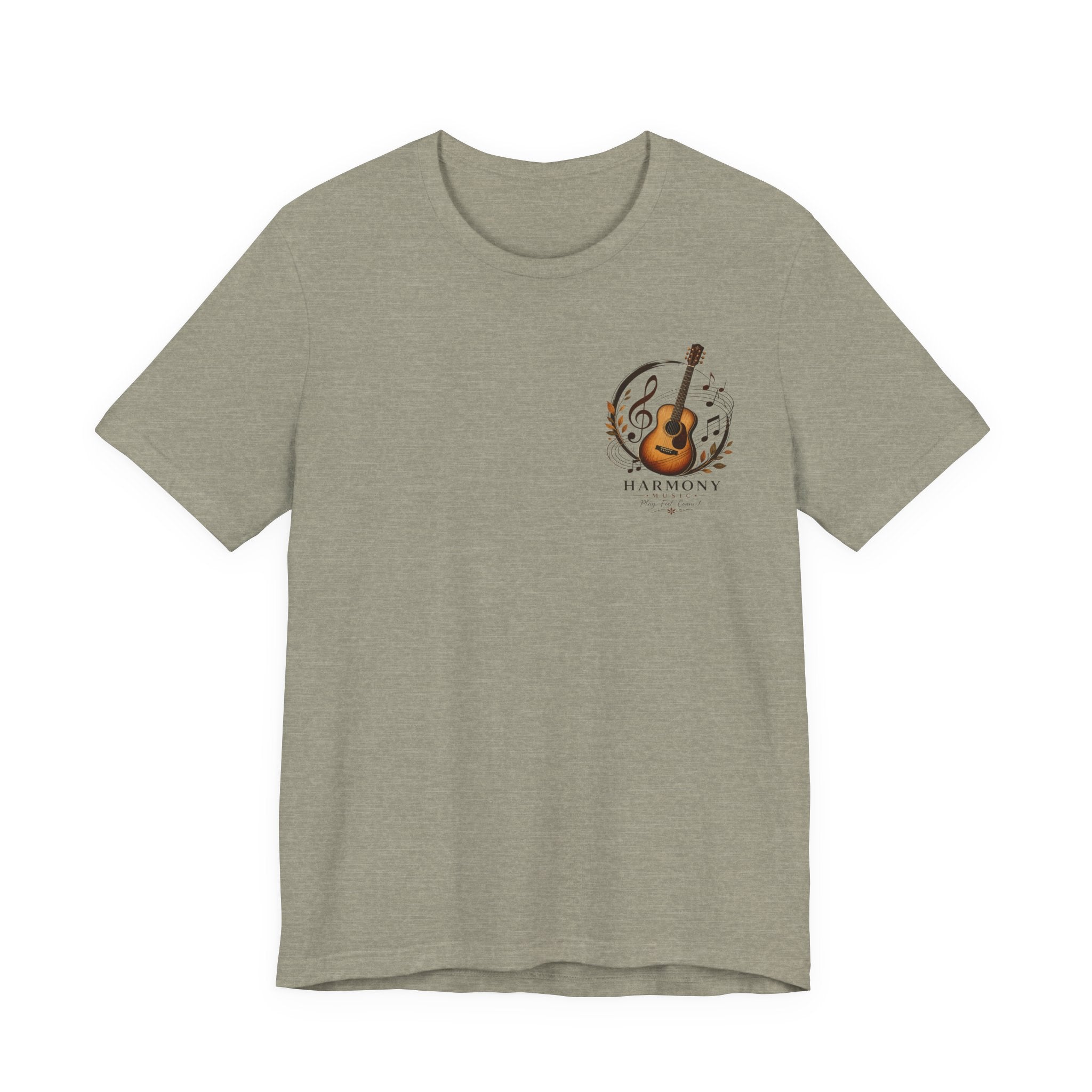Acoustic Guitar 'Harmony' Graphic Tee — Music Lover Short Sleeve Shirt