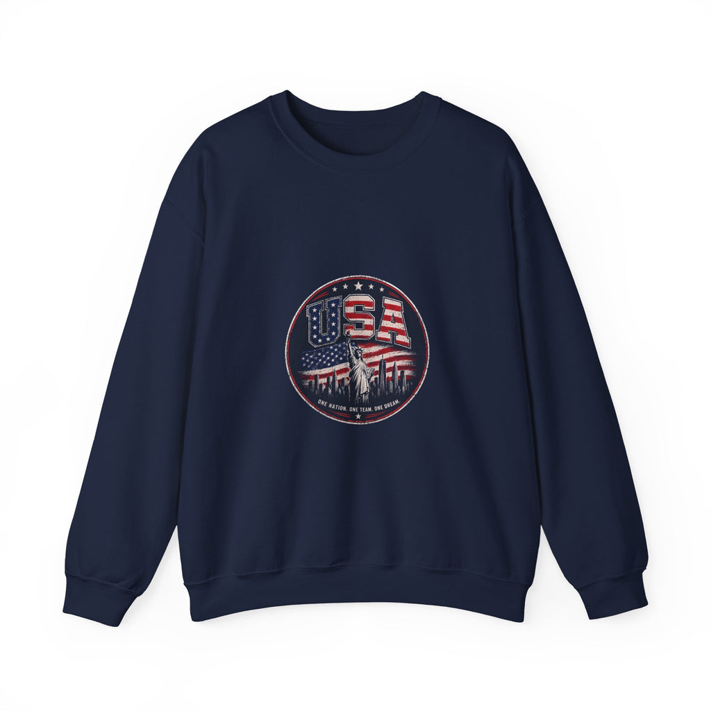 USA Crewneck Sweatshirt — Patriotic American Graphic Pullover