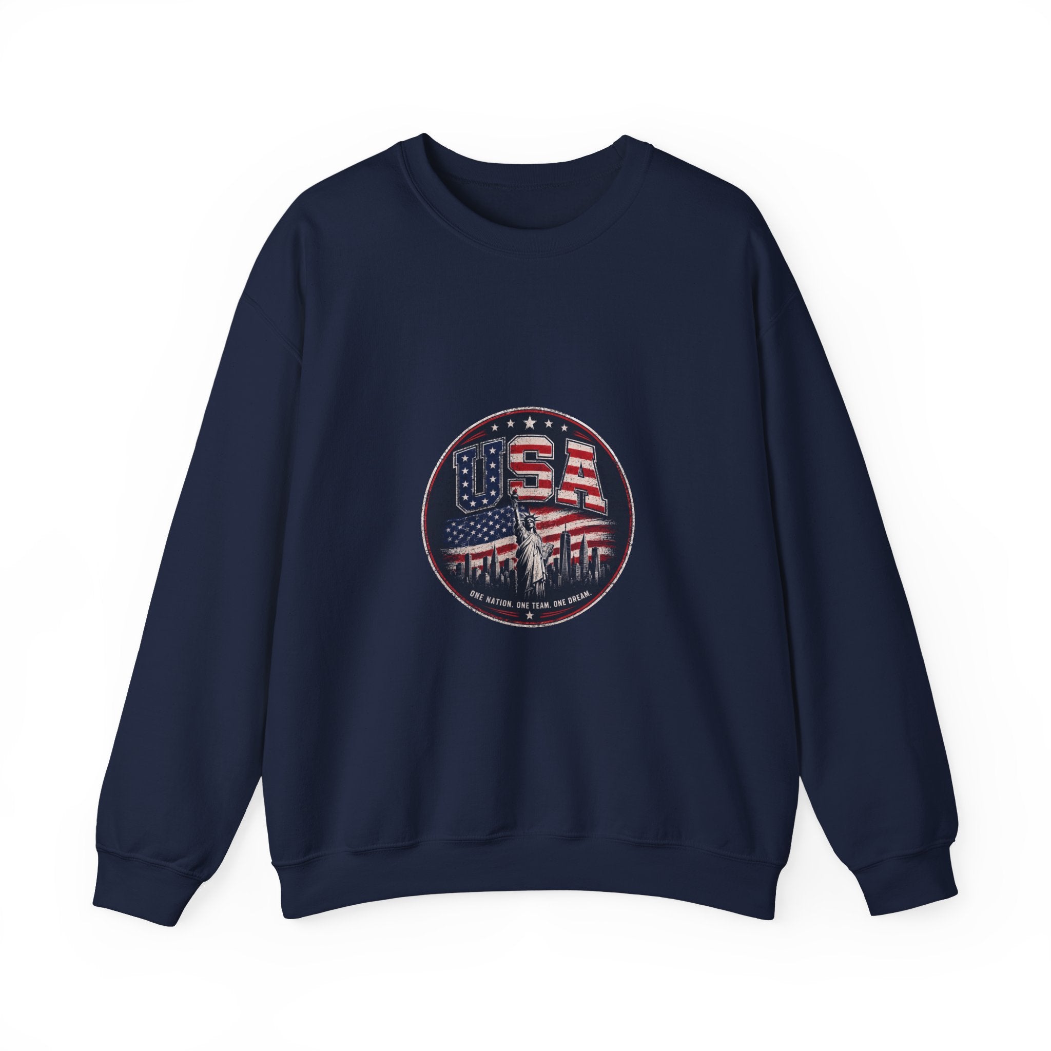 USA Crewneck Sweatshirt — Patriotic American Graphic Pullover