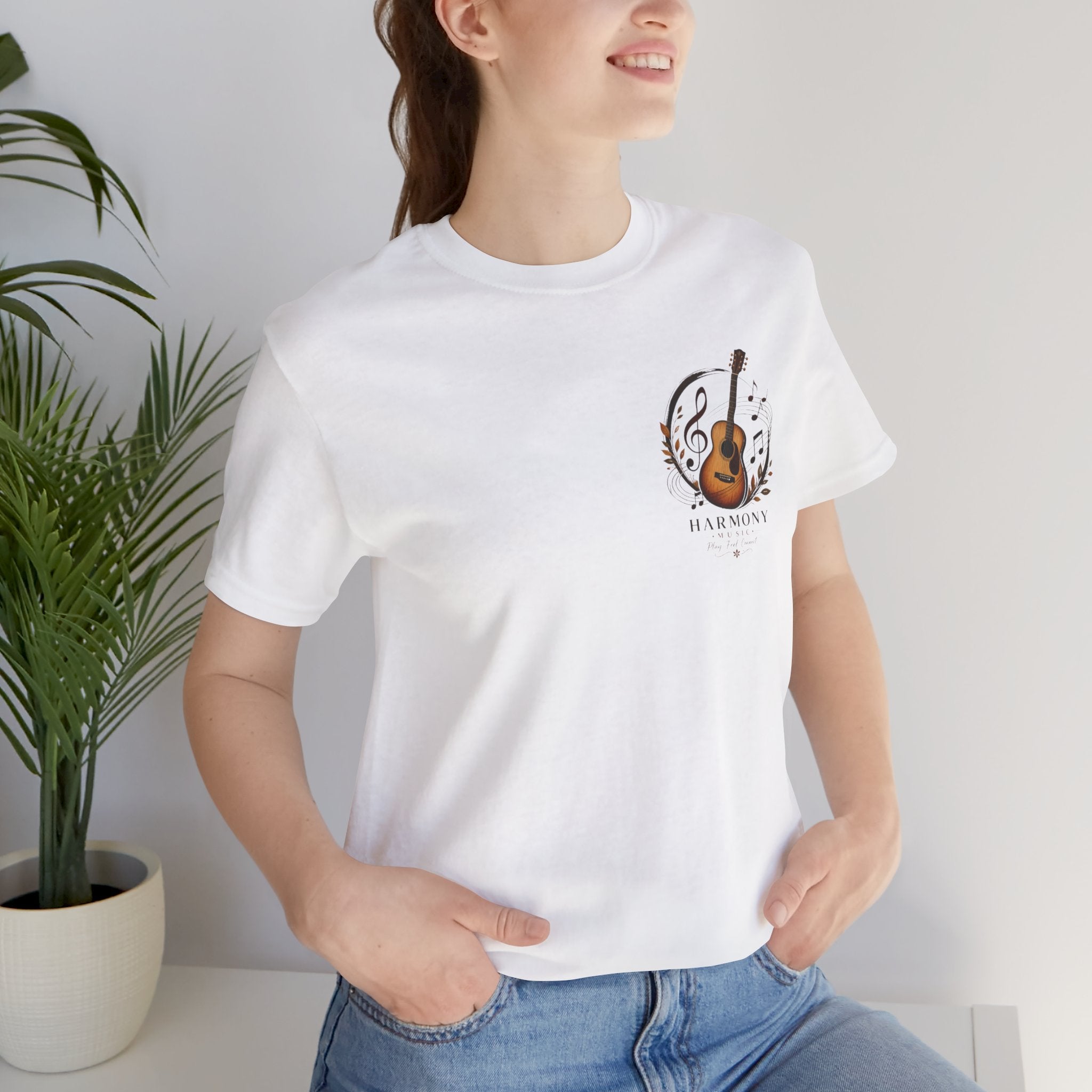 Harmony Guitar Tee — Acoustic Guitar Music T-Shirt