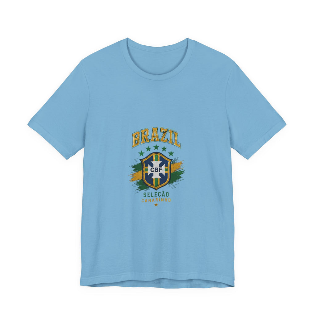 Brazil Soccer Tee - Seleção Brasileira Crest Vintage Football T‑Shirt