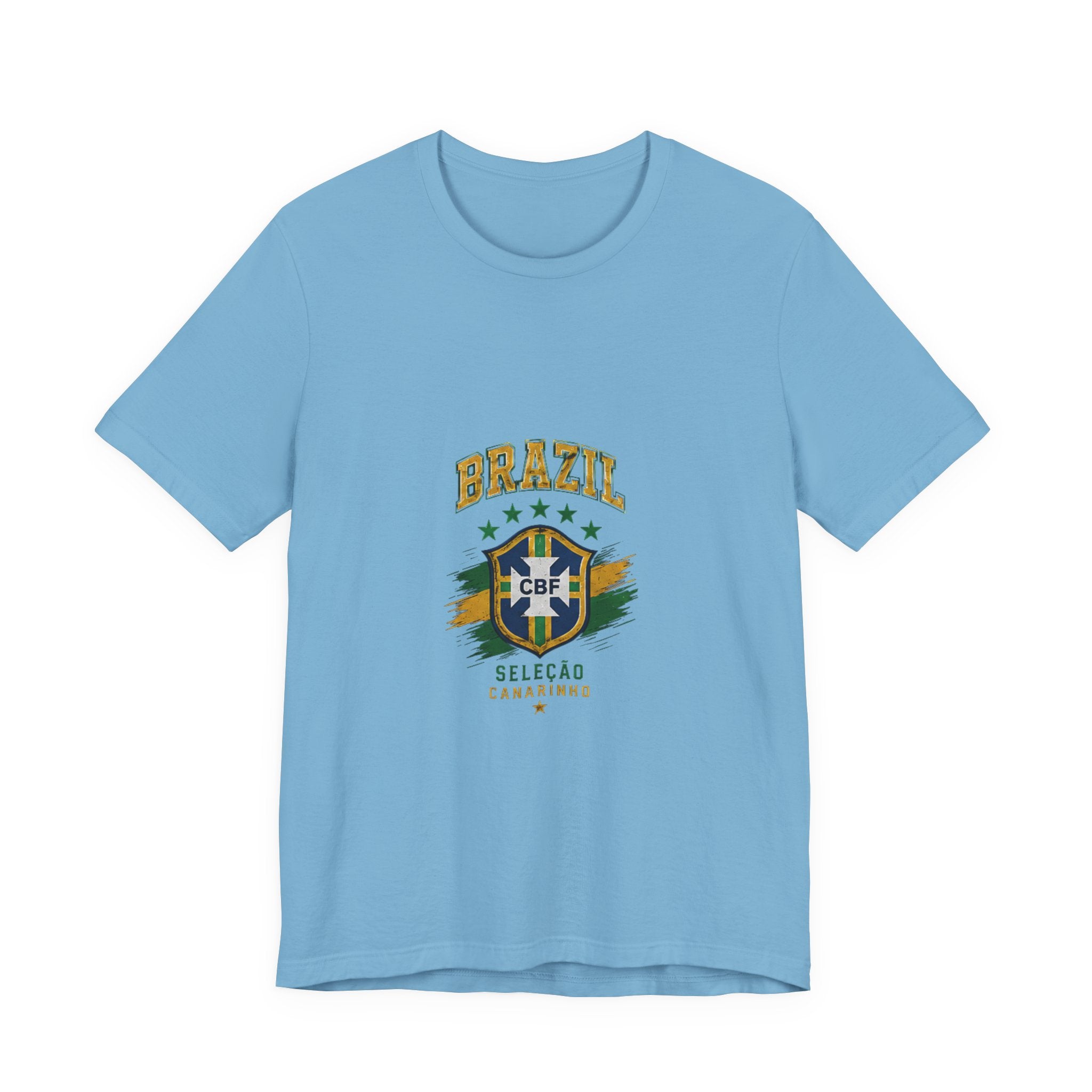 Brazil Soccer Tee - Seleção Brasileira Crest Vintage Football T‑Shirt