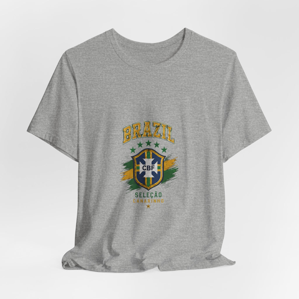 Brazil Soccer Tee - Seleção Brasileira Crest Vintage Football T‑Shirt
