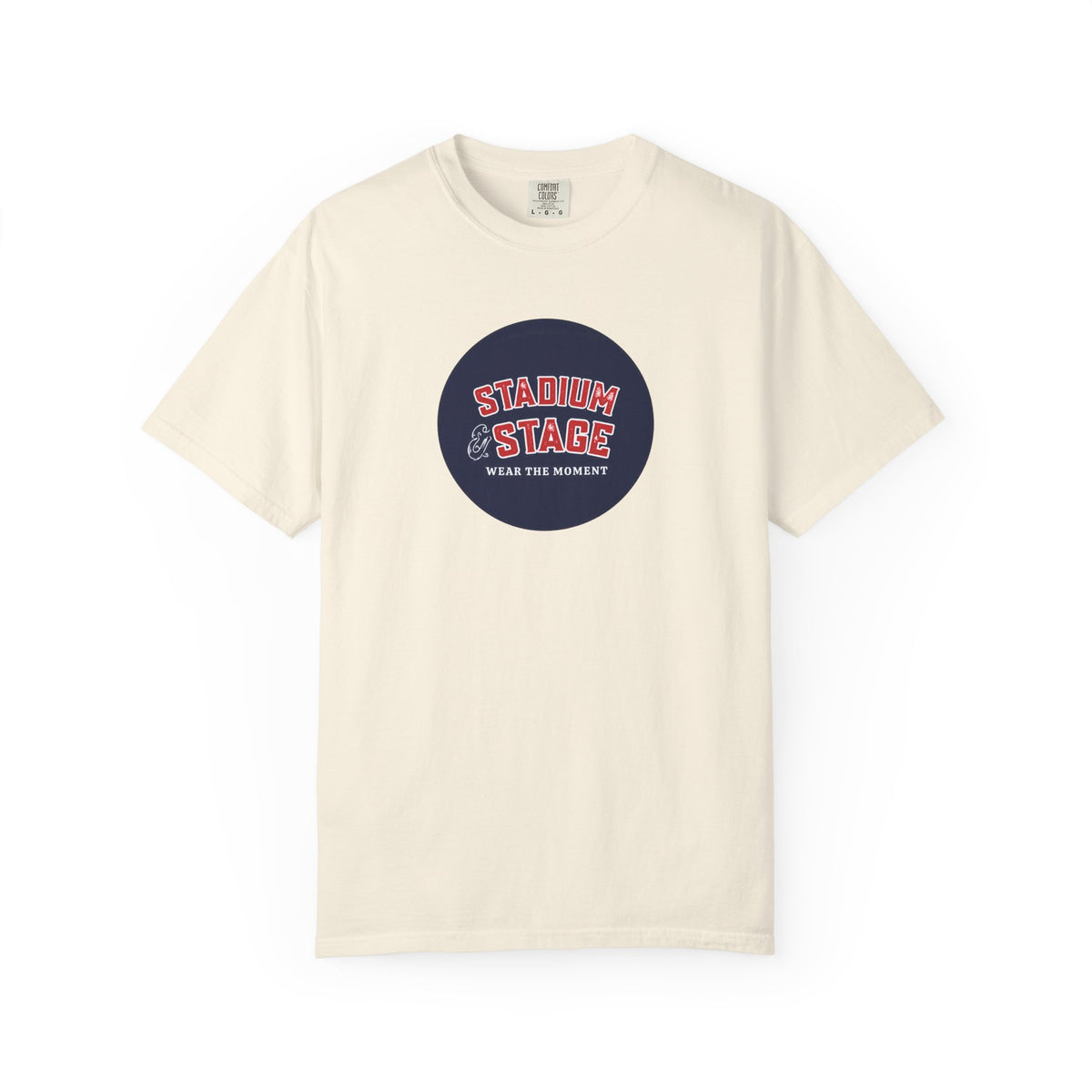 Stadium & Stage Graphic T-Shirt — "Wear the Moment" Vintage Circle Logo