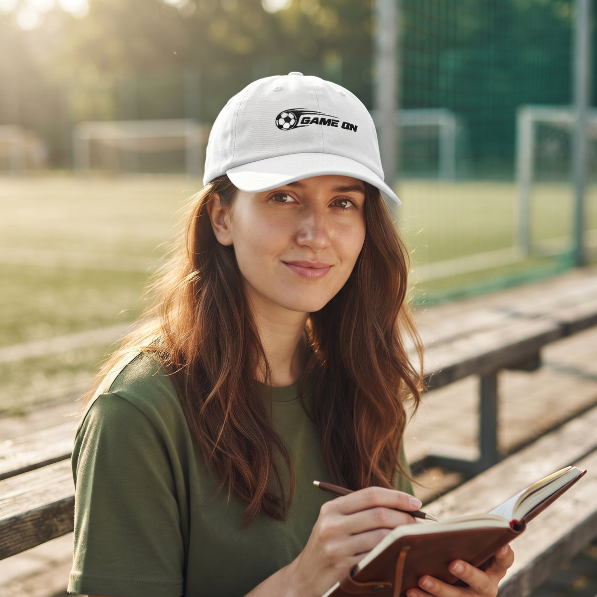 Game On Soccer Dad Cap — Embroidered Sports Baseball Hat