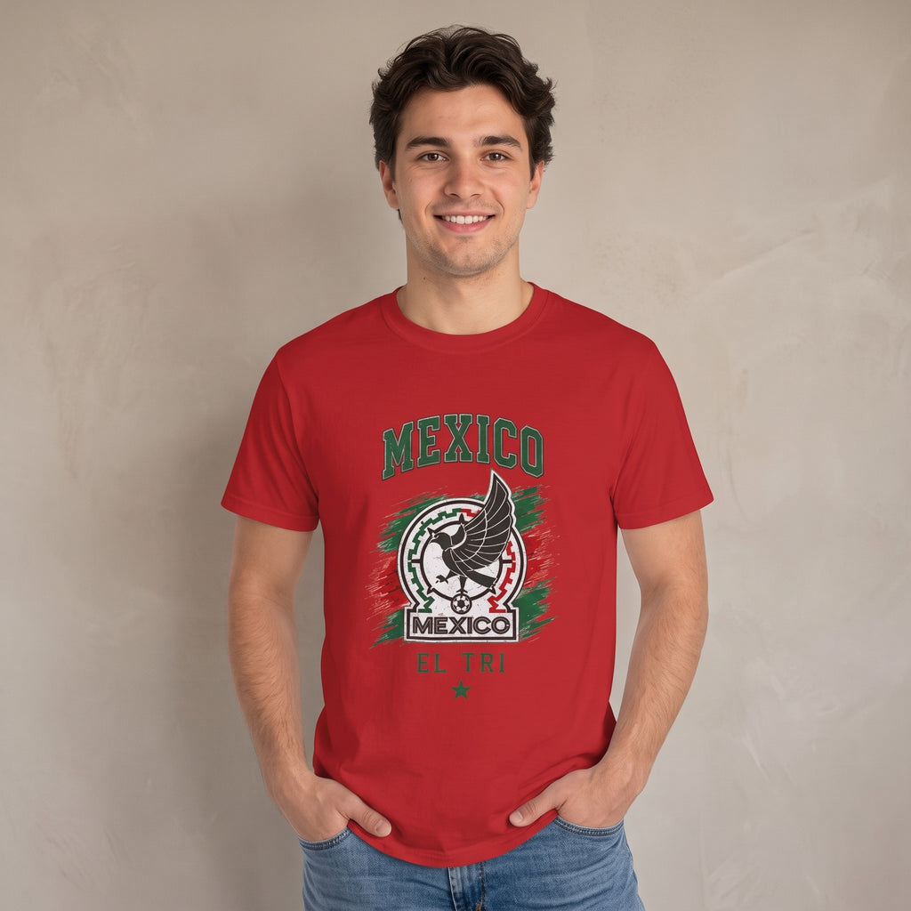 Mexico El Tri Soccer T-Shirt — Mexican Flag Eagle Football Tee