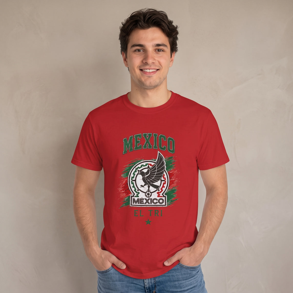 Mexico El Tri Soccer T-Shirt — Mexican Flag Eagle Football Tee