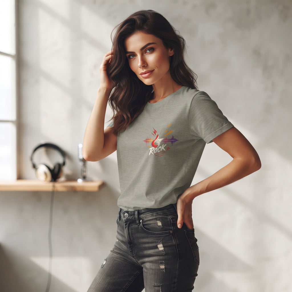 Phoenix Soundwave T‑Shirt — Colorful Phoenix Graphic with "Rise Above" Text