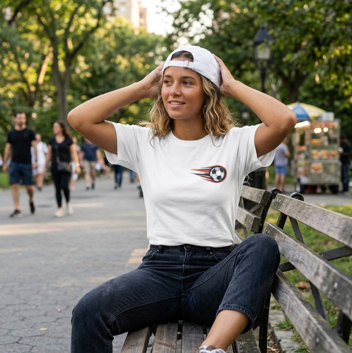 Soccer Comet T‑Shirt — Fast Soccer Ball Graphic Tee