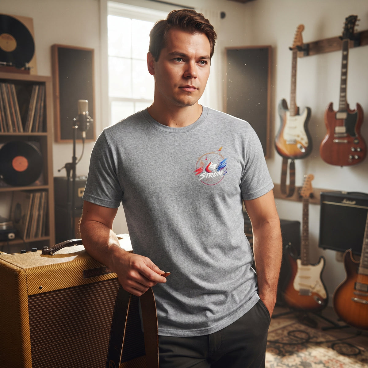 Space Shuttle Badge T‑Shirt — Retro Rocket Logo Tee
