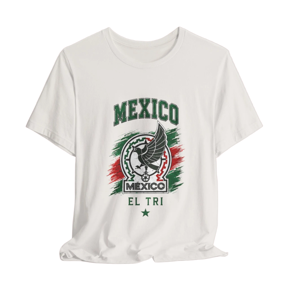Mexico El Tri Soccer T-Shirt — Mexican Flag Eagle Football Tee