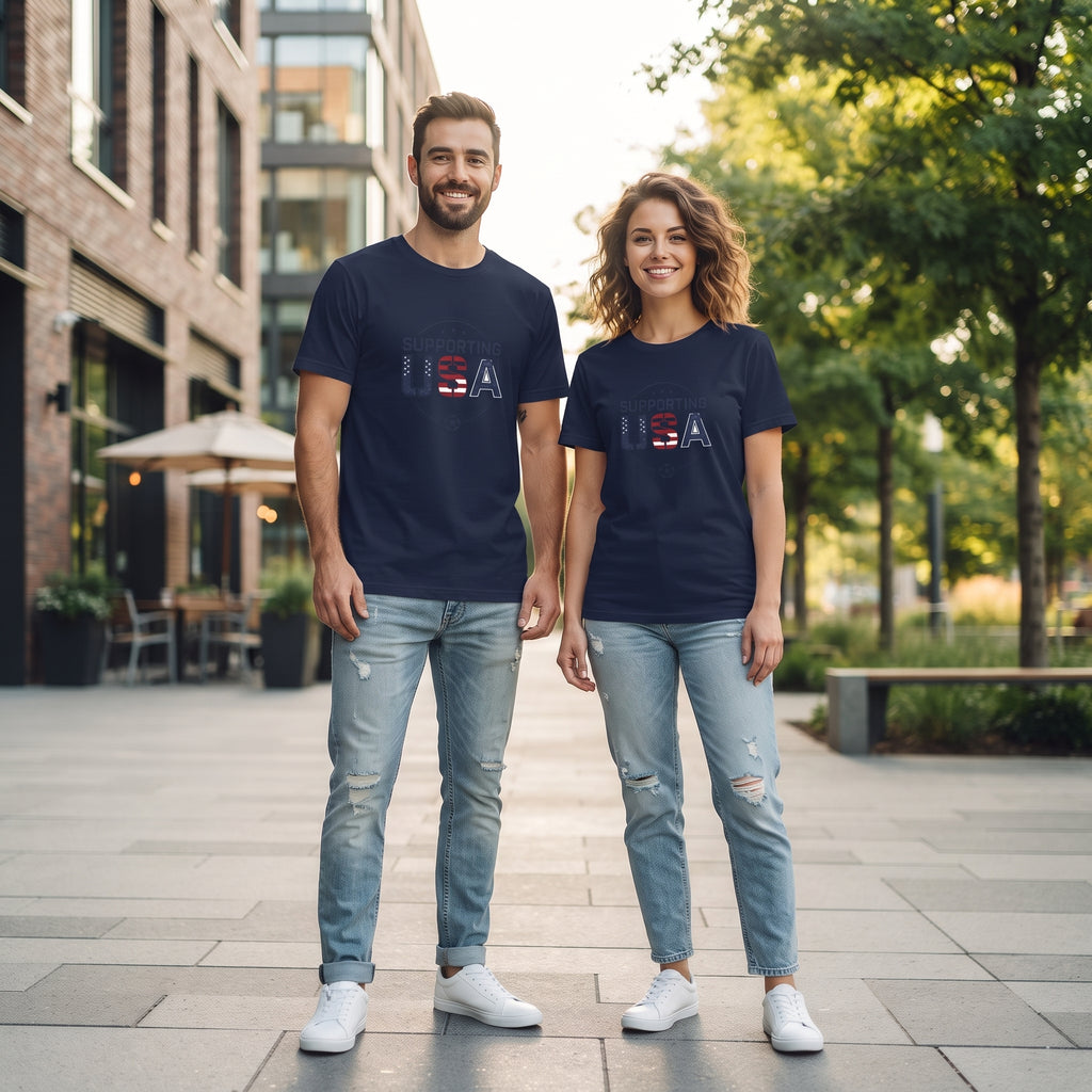 Supporting USA Soccer Watch Party Tee | Country Colors, Match-Day Fan Apparel