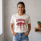 Canada Les Rouges Soccer T-Shirt — Vintage Maple Leaf Football Tee